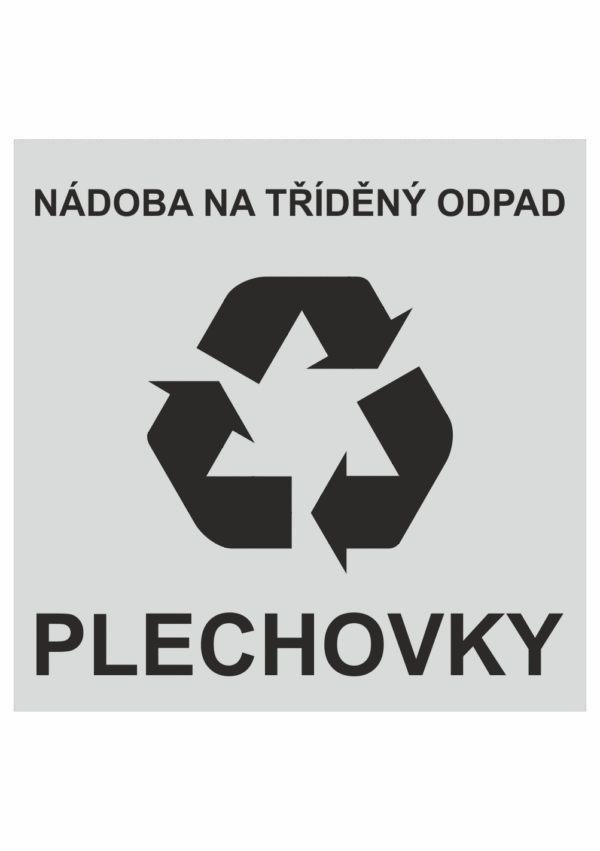 Nádoba na tříděný odpad - plechovky