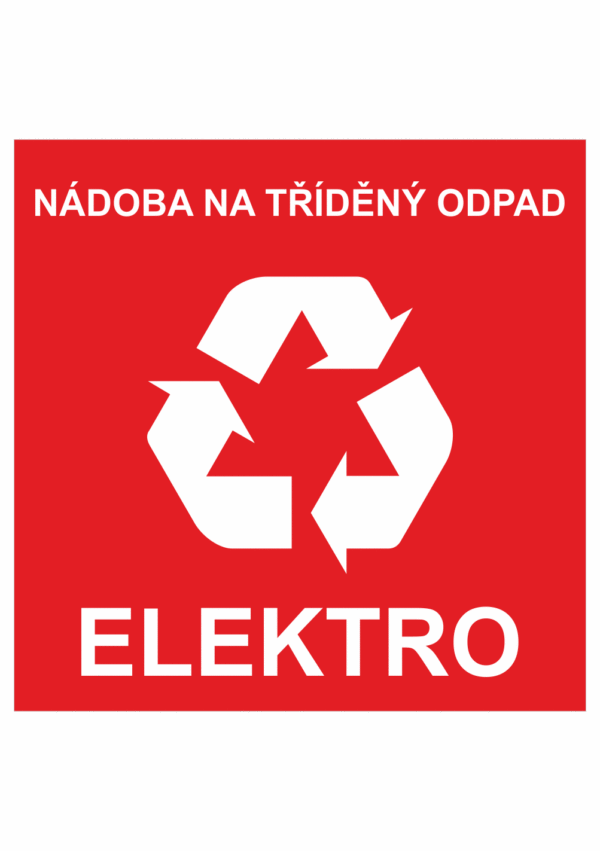 Nádoba na tříděný odpad - elektro