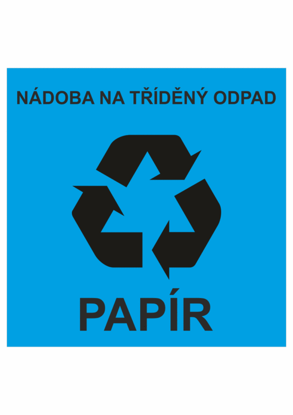 Nádoba na tříděný odpad - papír