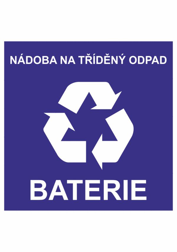Nádoba na tříděný odpad - baterie