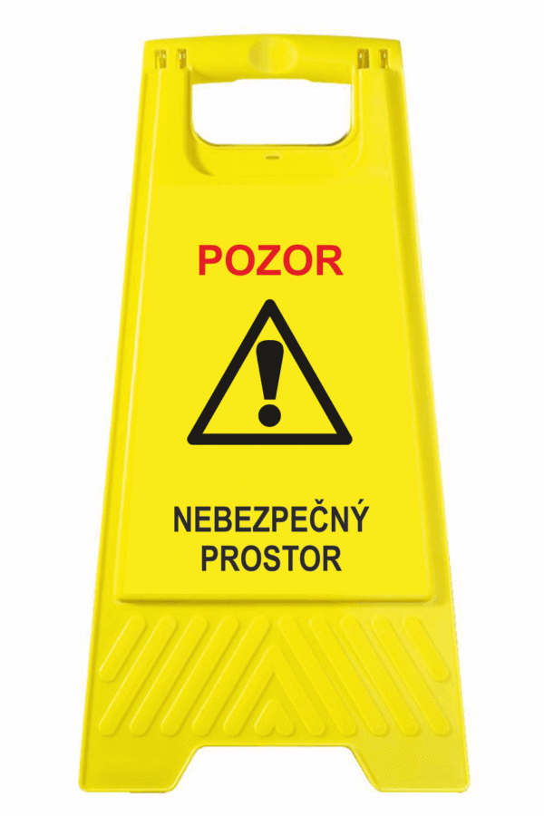 Podlahové pásky a značky - Výstražné tabule: "Pozor / Nebezpečný prostor"