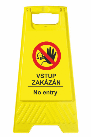 Podlahové pásky a značky - Výstražné tabule: "Vstup zakázán / No entry"