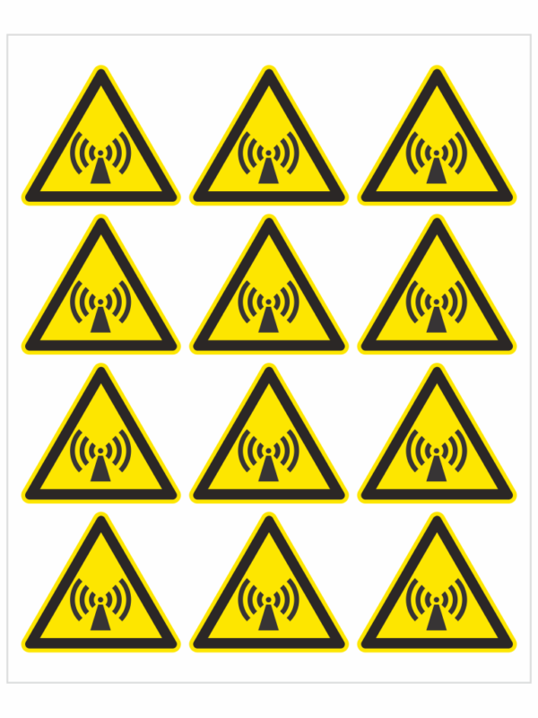 Neionizující záření ISO 7010