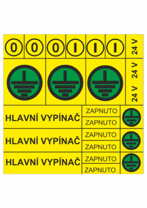 Značení elektro a ESD - Symboly a aršíky: Kombinovaný arch