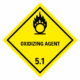 Značení nebezpečných látek a obalů - Symboly ADR: Oxidizing agent (ADR Třída 5.1)