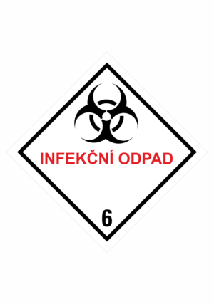 Značení nebezpečných látek a obalů - Symboly ADR: Infekční odpad (ADR Třída 6)