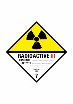 Značení nebezpečných látek a obalů - Symboly ADR: Radioaktivní látky kategorie III (ADR Třída 7)