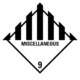 Značení nebezpečných látek a obalů - Symboly ADR: Miscellaneous (ADR Třída 9)