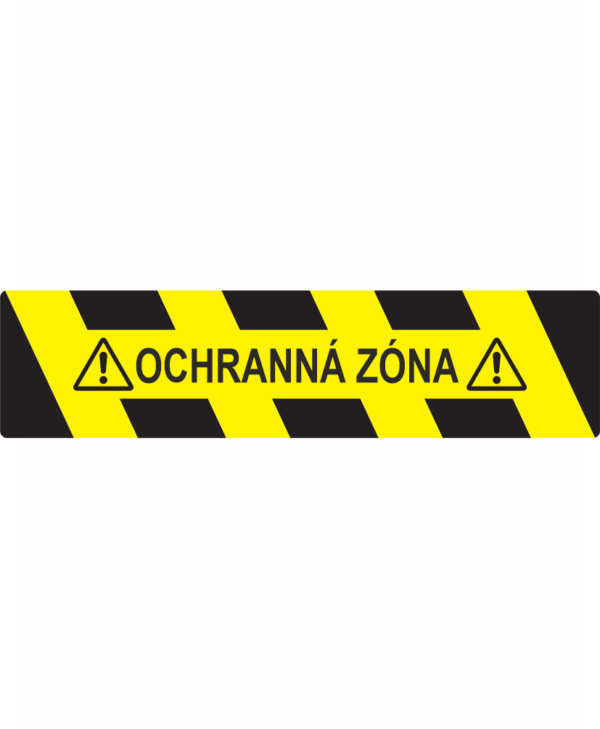 Podlahový nápis OCHRANNÁ ZÓNA