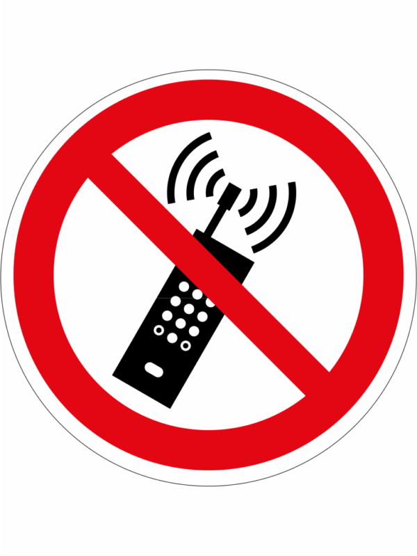 Podlahová značka PVC – Nepoužívej mobilní telefon