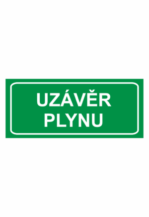 Značení elektro - Značení uzávěrů a vypínačů: Uzávěr plynu