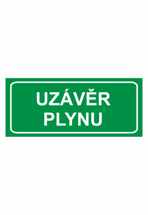 Značení elektro - Značení uzávěrů a vypínačů: Uzávěr plynu