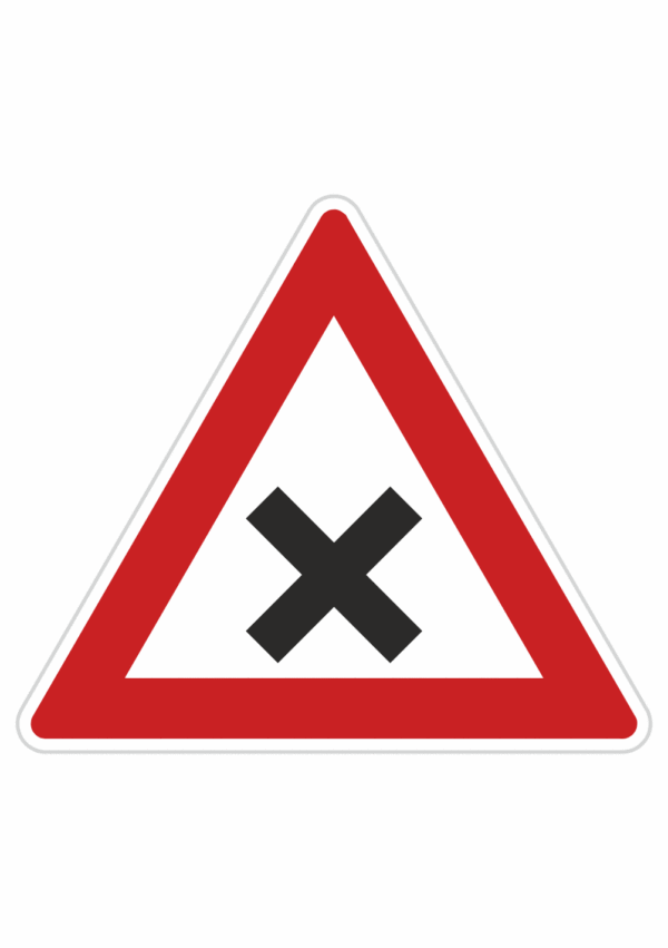 Dopravní značky plechové - Výstražné: Křižovatka (A3)