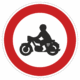 Dopravní značky plechové - Zákazové: Zákaz vjezdů motocyklů (B7)