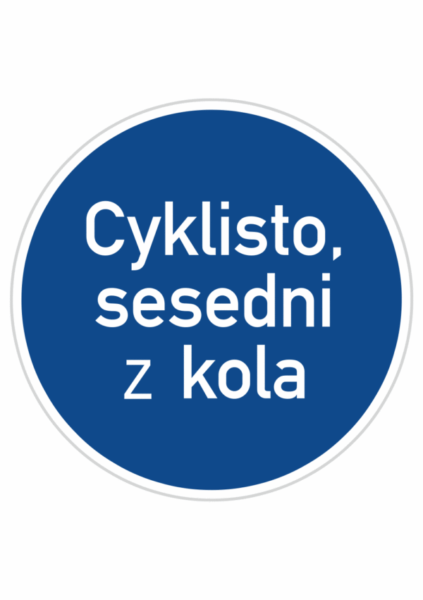 Dopravní značky plechové - Příkazové: Jiný příkaz (C14a)