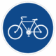 Dopravní značky plechové - Příkazové: Stezka pro cyklisty (C8a)