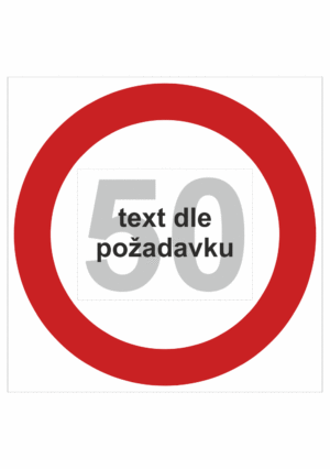 Dopravní značky plastové: Maximální povolená rychlost