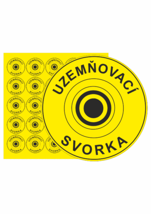 Značení ESD - Elektrostatika: ESD - Uzemňovací svorka (kruh)