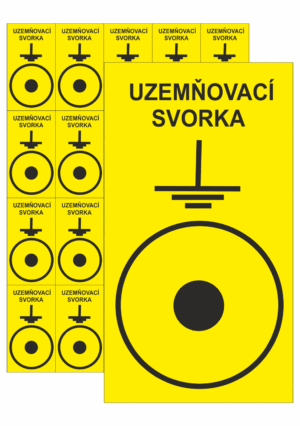 Značení ESD - Elektrostatika: ESD - Uzemňovací svorka