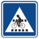 Dopravní značky plechové - Informativní: Přejezd pro cyklisty (IP7)
