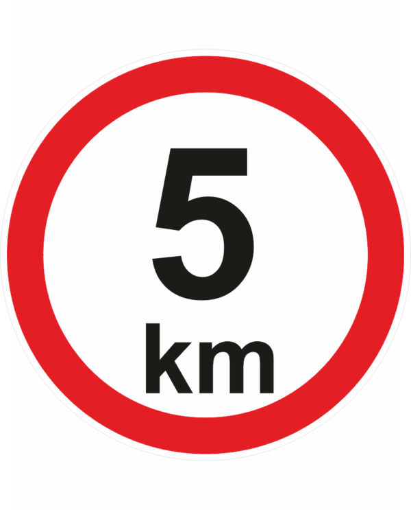 Nejvyšší povolená rychlost - 5 km