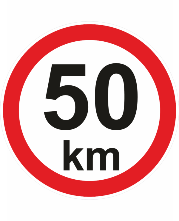 Nejvyšší povolená rychlost - 50 km