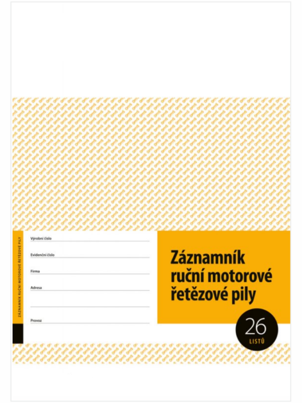 Záznamník ruční motorové pily