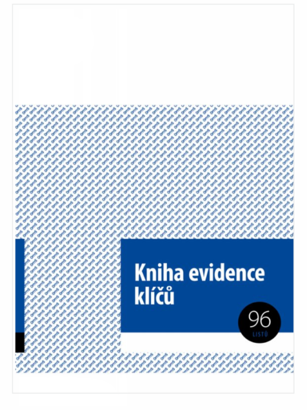 KNIHA EVIDENCE KLÍČŮ