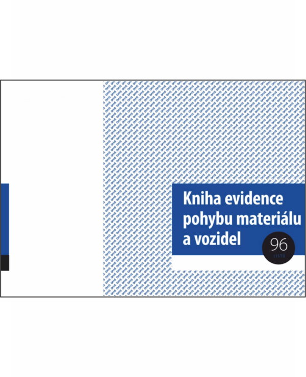 Kniha evidence pohybu materiálu A4 96 LISTŮ