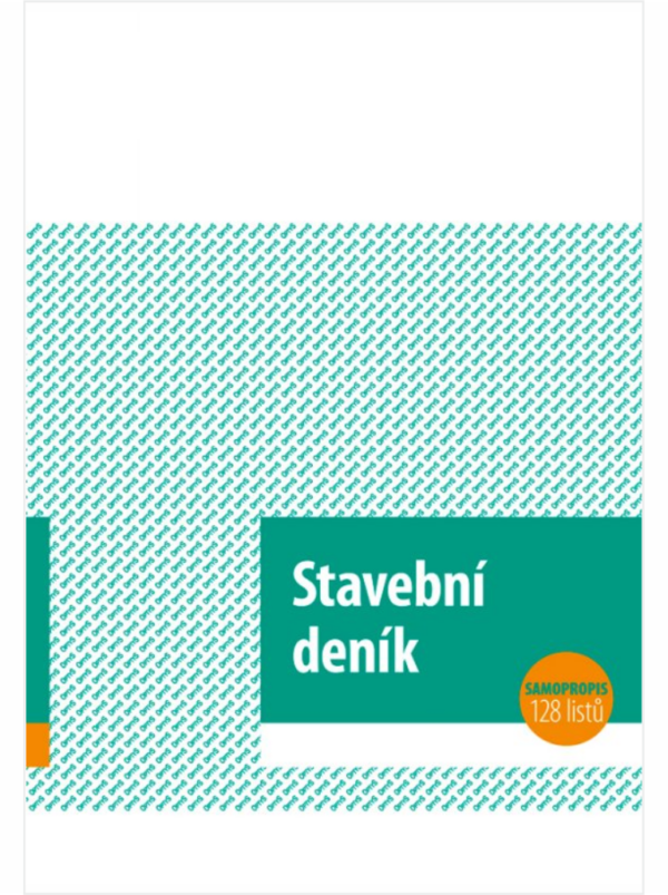 STAVEBNÍ DENÍK A4 128 LISTŮ