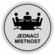 Značení budov, prostorů a vstupů - Označení místnosti (Piktogramy): Jednací místnost (Stříbrná, Kruh)