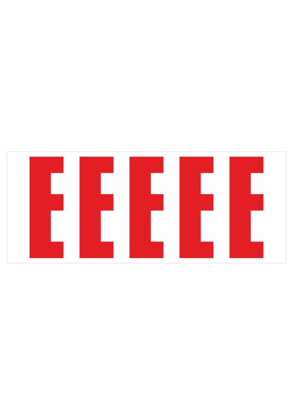 Samolepicí E červená