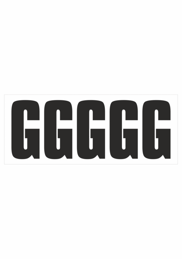 Samolepicí G černá
