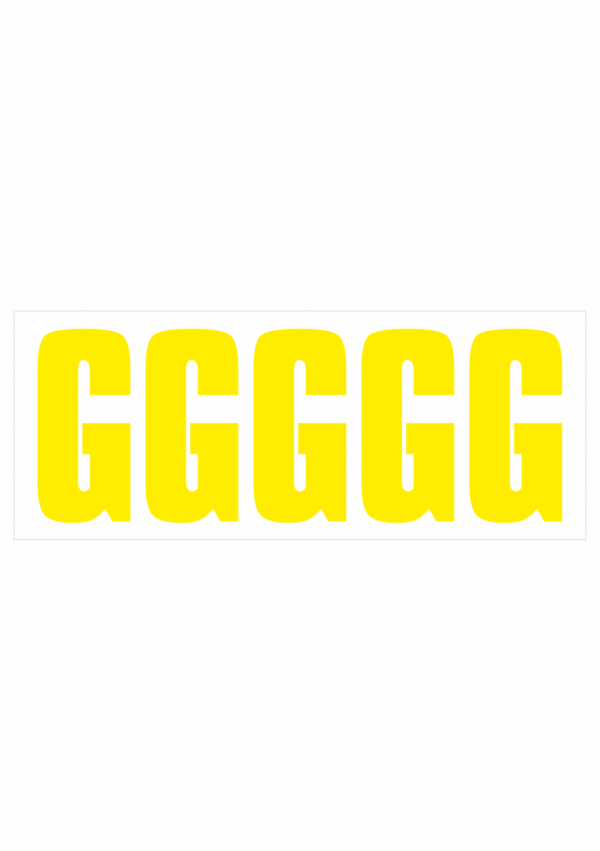 Samolepicí G žlutá