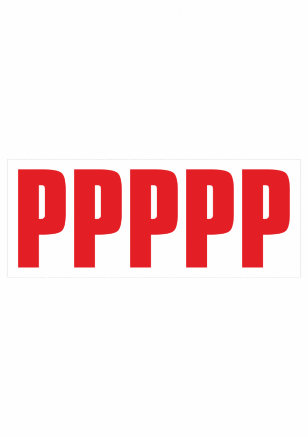 Samolepicí P červená