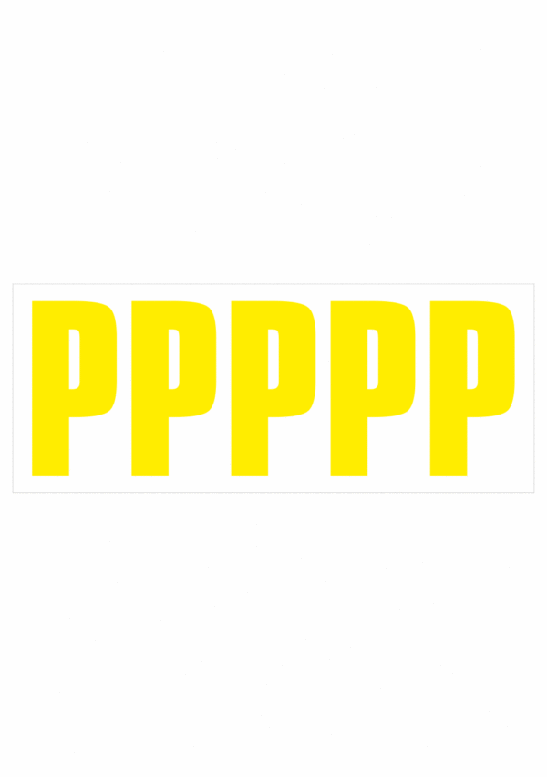 Samolepicí P žlutá