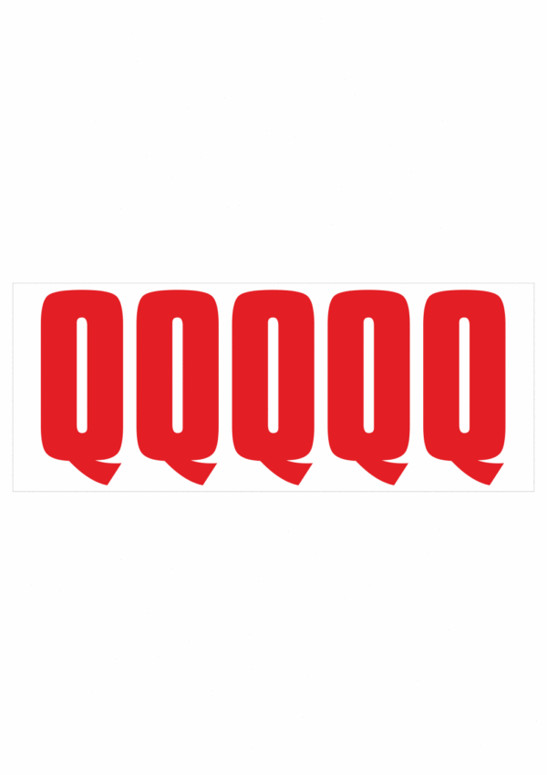 Samolepicí Q červená