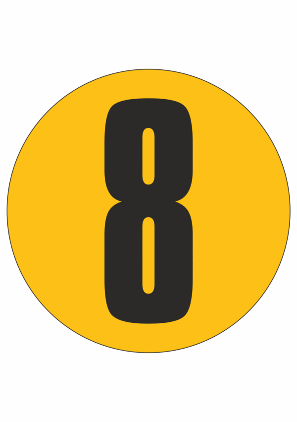 Podlahové číslo - 8