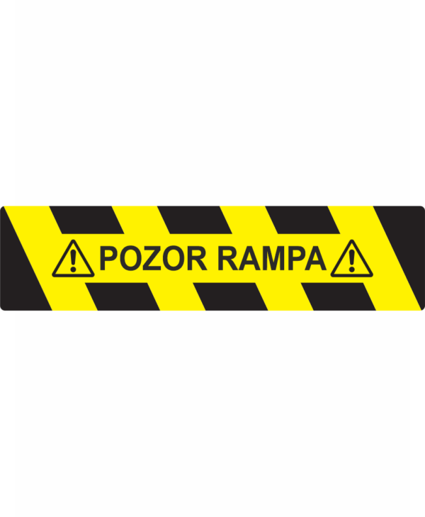 Podlahový nápis  POZOR RAMPA