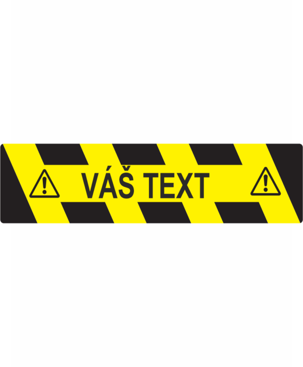 Podlahový nápis VÁŠ TEXT