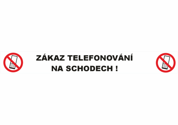 Zákaz telefonování na schodech
