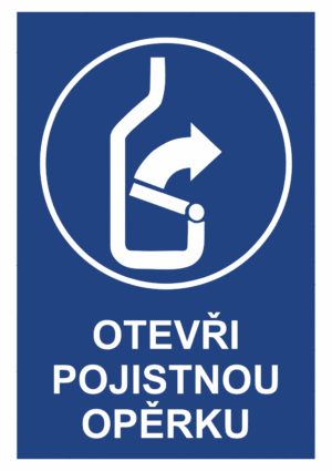 Značení budov - Označení zimních středisek a rezortů: "Otevři pojistnou opěrku"