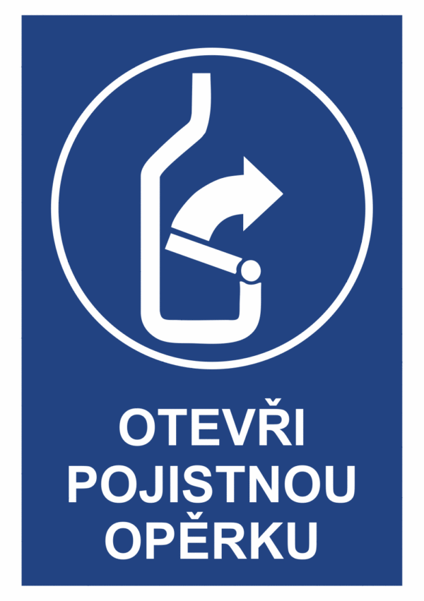 Značení budov - Označení zimních středisek a rezortů: "Otevři pojistnou opěrku"