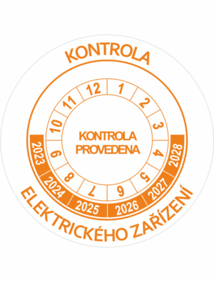 Revizní a kalibrační kolečka - 6 let: Kontrola elektrického zařízení 2023-2028