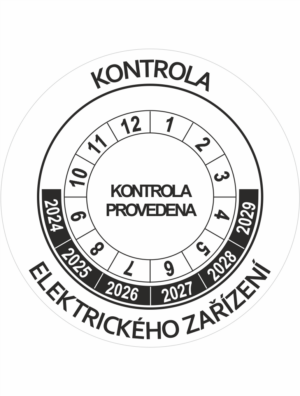 Revizní a kalibrační kolečka - 6 let: Kontrola elektrického zařízení 2024-2029