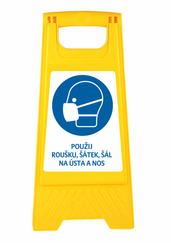 Tabule A - Prosím použijte roušku