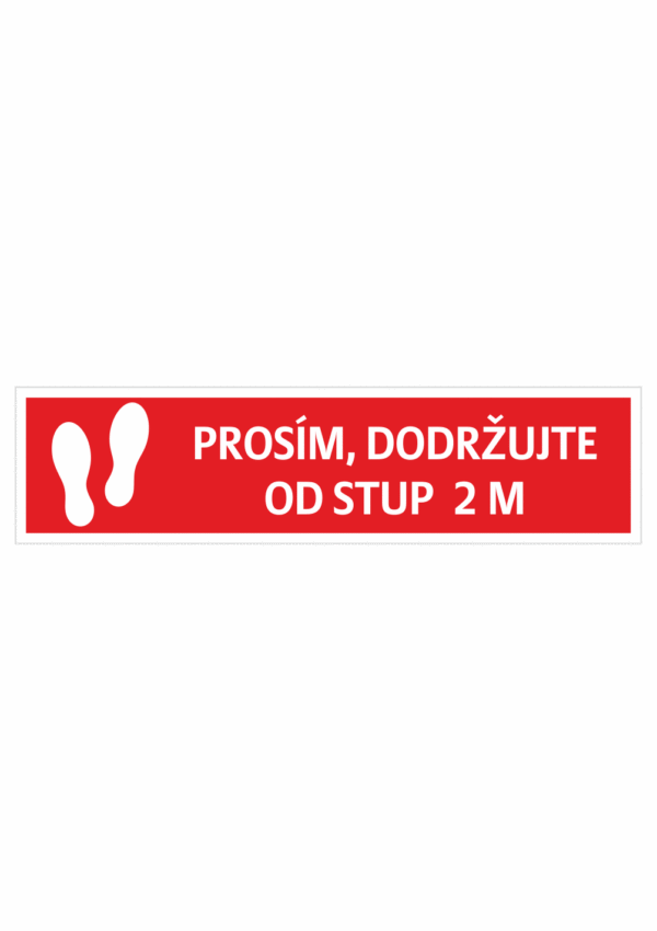 Prosím dodržujte rozestup - stopy č
