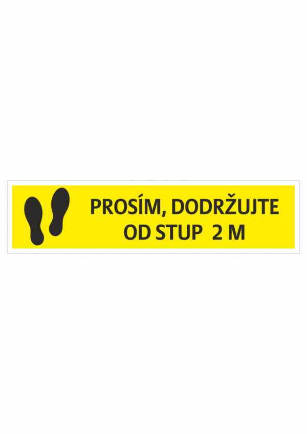 Prosím dodržujte rozestup - stopy ž
