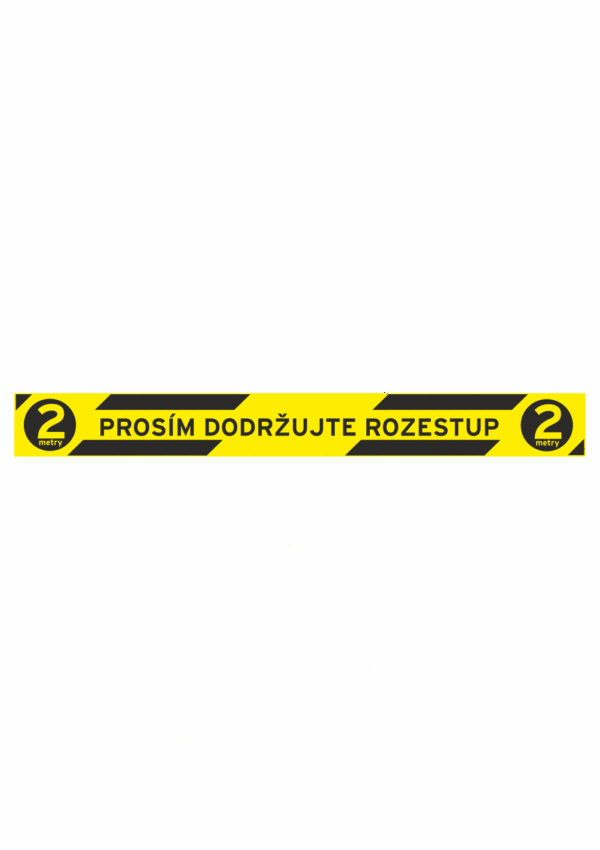Prosím dodržujte rozestup 2