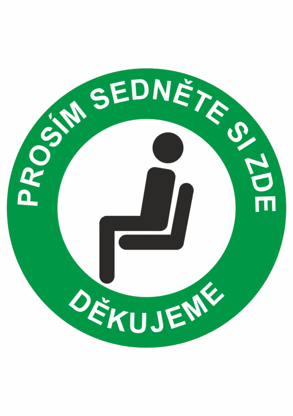 Sedněte si zde / Děkujeme